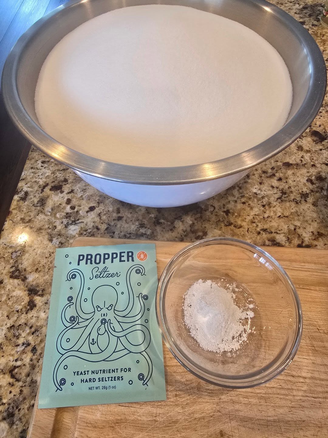 Trying to make a hard seltzer for the first time.